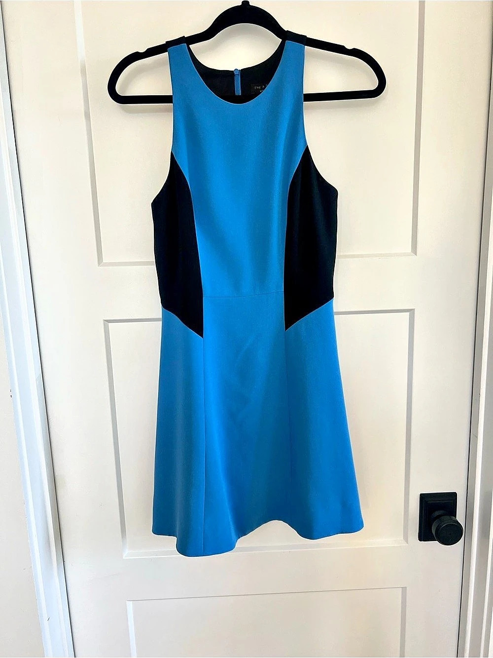 Rag & Bone Adeline Blue Black Colorblock Fit & Flare Dress Size 0
